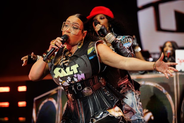 Salt-N-Pepa perform at Huntington Bank Pavilion on Northerly Island Tuesday Sept. 8, 2026 in Chicago. (Armando L. Sanchez/Chicago Tribune)