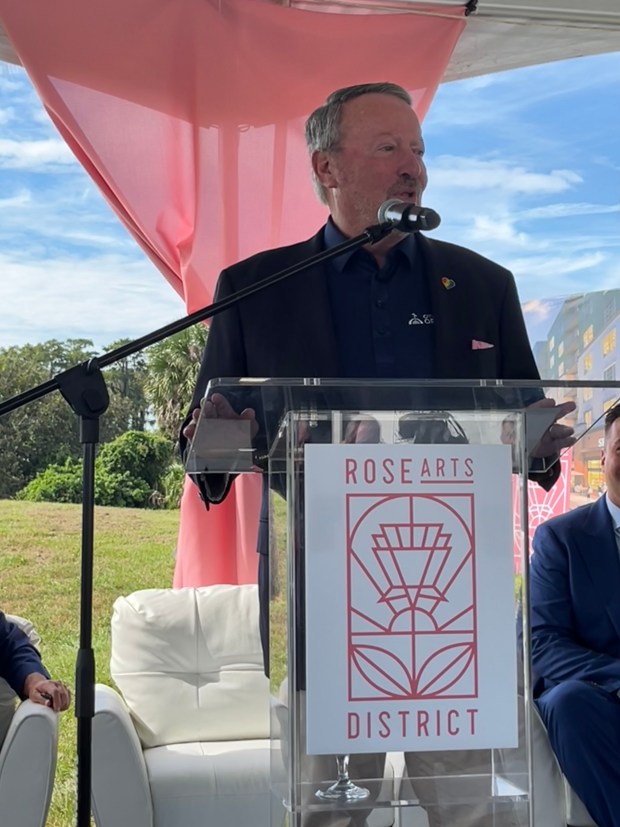 Orlando Mayor Buddy Dyer said RoseArts will be the largest infill development in Orlando history. (Staff photo)
