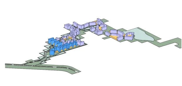 The plans for Tuscana call for over 1,200 hotel rooms, 4,814 multifamily units, and 653,400 square feet of commercial space. (Courtesy of Baker Barrios)