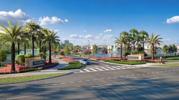 Pulte and Toll Brothers are co-developing Woodline at Sunbridge, which will have 436 homes. Construction is slated to begin before the end of the year, and the community will open in late 2027. (Courtesy of Pulte)