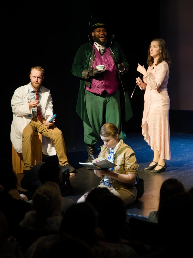 Remain seated while the vehicle is in motion: Orlando Fringe hit Disney spoof "The Single Rider Songbook" is back with an extended version. (Courtesy Gontran Durocher/Half-Remembered Nightmare)