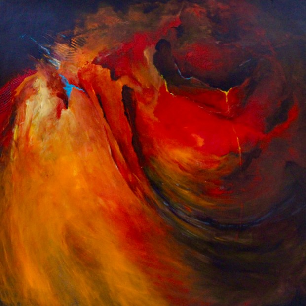 "The Unfolding," an acrylic work by Lillian Verkins, will be part of "The Shape of Her Story," a Crealdé School of Art exhibit celebrating International Women's History Month. (Courtesy Crealdé)
