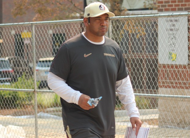 The Seminoles have spent the last few months trying to learn new defensive coordinator Tony White's 3-3-5 scheme, and they had their first chance to run through it on the field Wednesday when spring practice began. (Bob Ferrante/Orlando Sentinel Correspondent)
