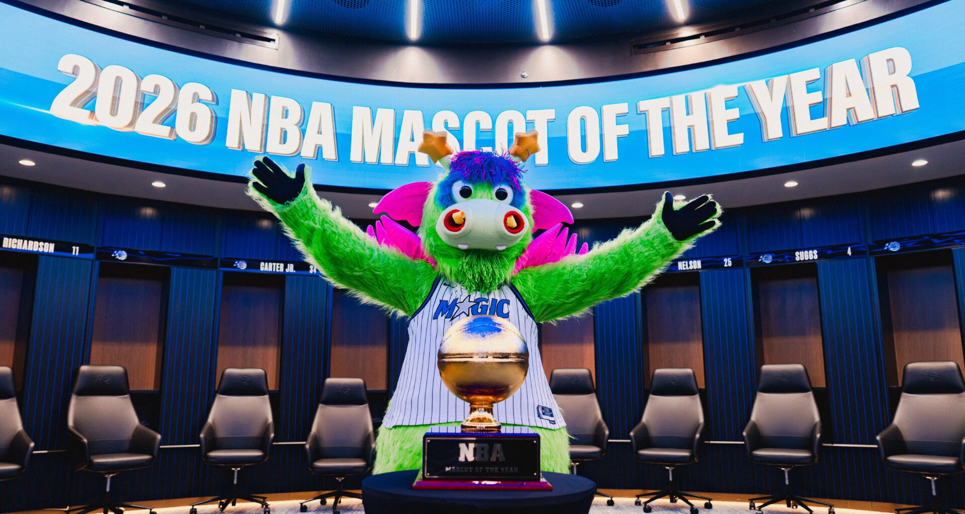 Orlando Magic mascot Stuff wins NBA's top award again