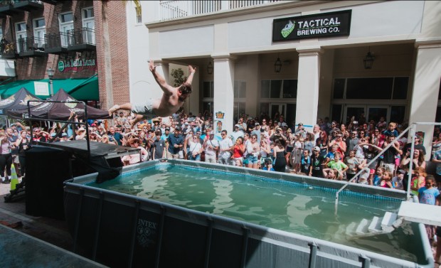 Franco's Flop Fest returns to Baldwin Park on Sept. 20 with dozens of floppers competing for the top prize. (Herb Maximo/Courtesy Cholo Dogs)