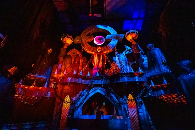 Ozzy Osborne gets a tribute as the "Prince of Darkness" in one haunted house during Halloween Horror Nights at Universal Studios Florida on Aug. 28, 2026. (Patrick Connolly/Orlando Sentinel)