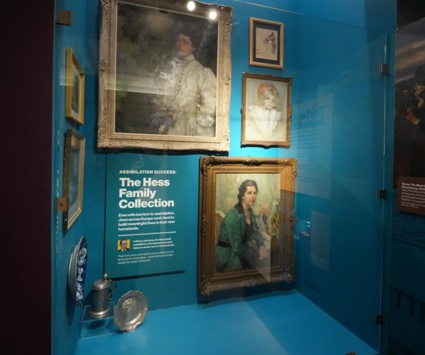 Artwork looted from the Hess family by Nazis and later found in a German museum are on view as part of the Holocaust Memorial Research and Education's Center's new "Hope & Humanity" exhibition, which opened Jan. 18 at the Maitland museum. (Courtesy Holocaust Center)