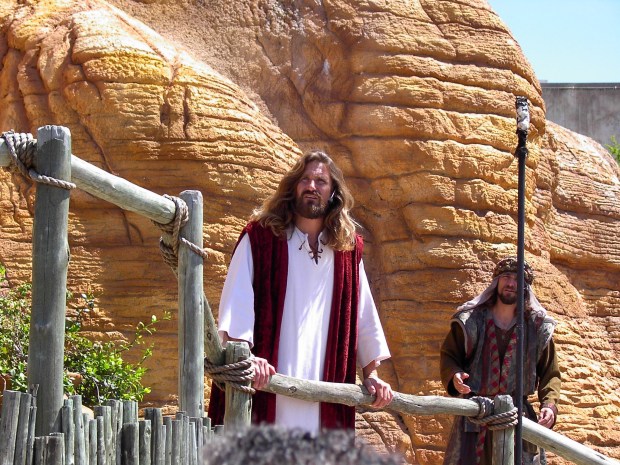 An actor portrays Jesus at the Qumran Cave inside the Holy Land Experience attraction in Orlando.THE HOLY LAND EXPERIENCE