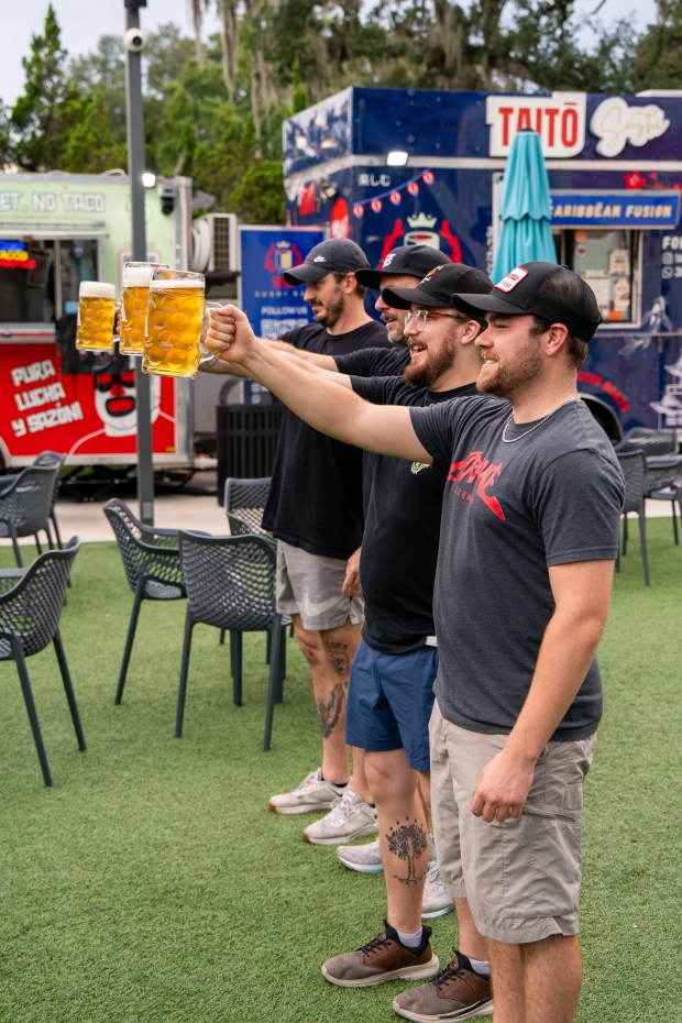 Got delts? Show 'em off at À La Cart for the stein-holding competition. (Photo courtesy Christina Petsos/À La Cart)