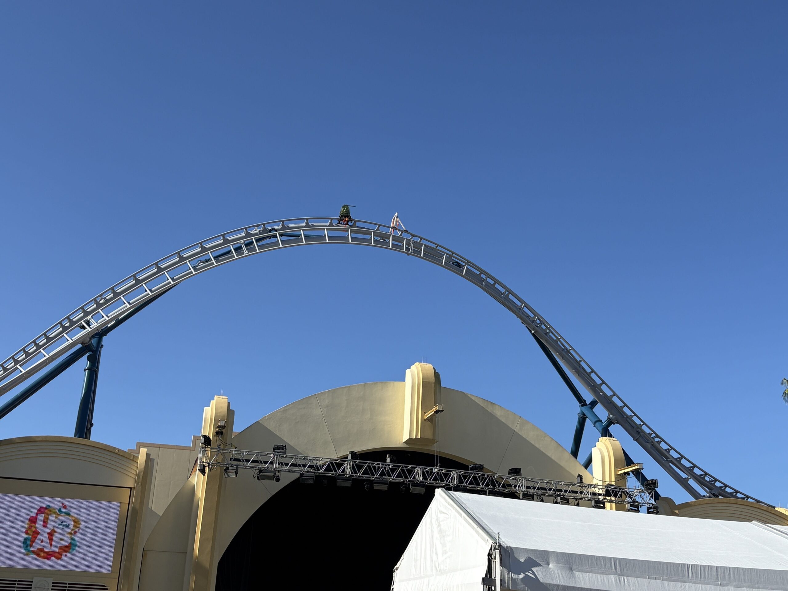 Preparations for initial coaster testing appear to be underway as vertical construction continues at Fast & Furious: Hollywood Drift in Universal Studios Florida.