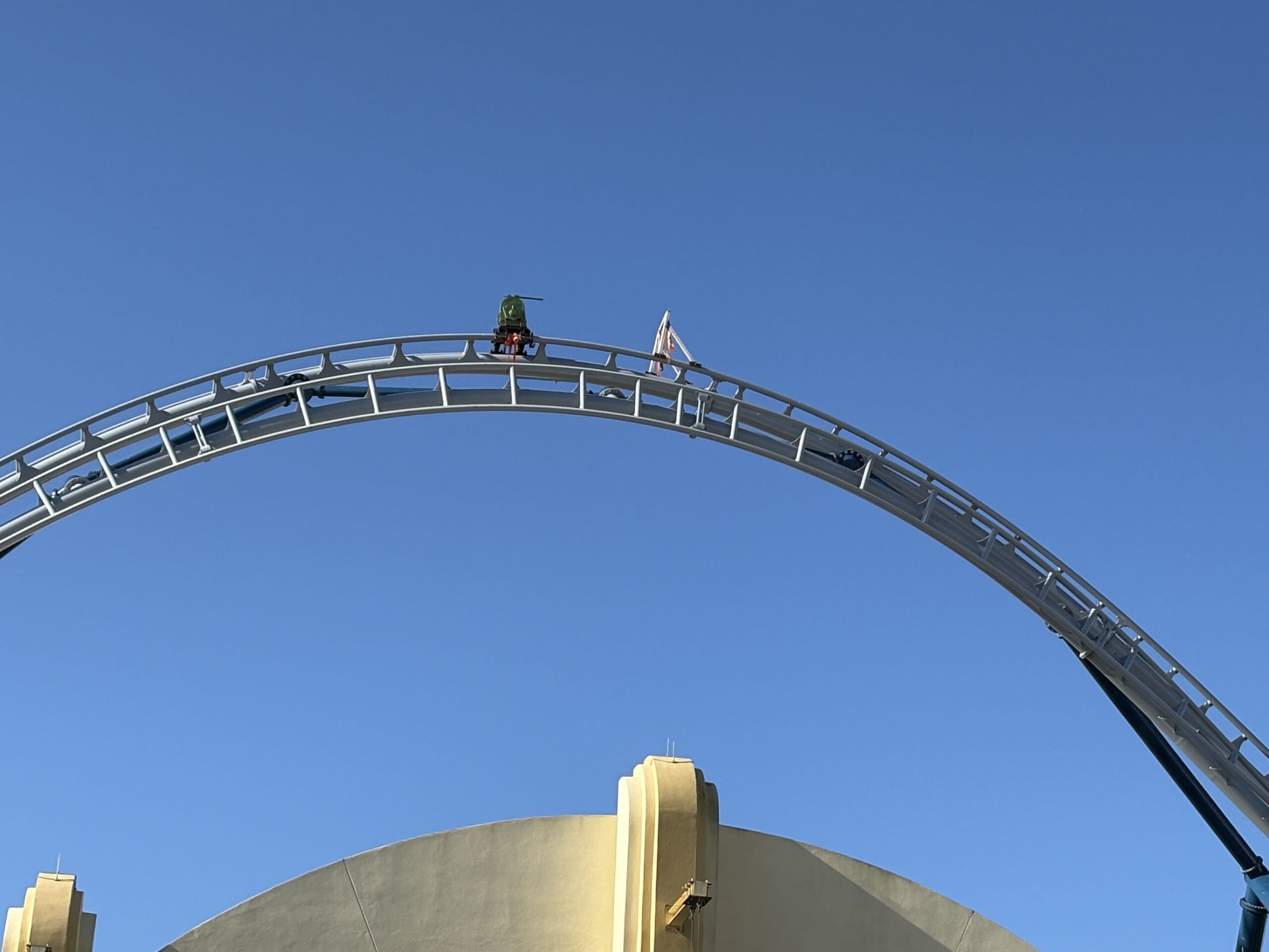 Preparations for initial coaster testing appear to be underway as vertical construction continues at Fast & Furious: Hollywood Drift in Universal Studios Florida.