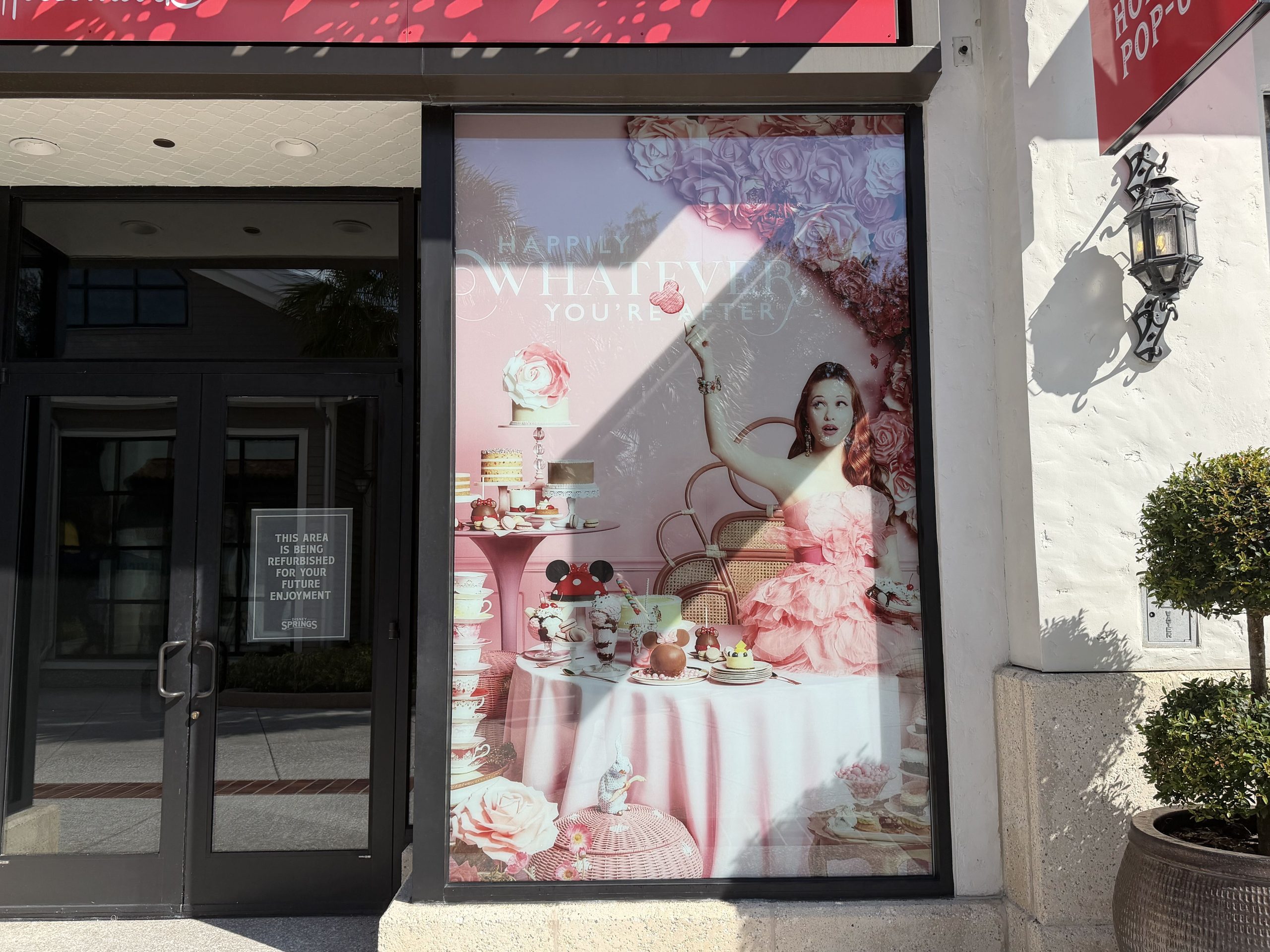 Signage Added to the Hallmark Holiday Pop-Up in Disney Springs