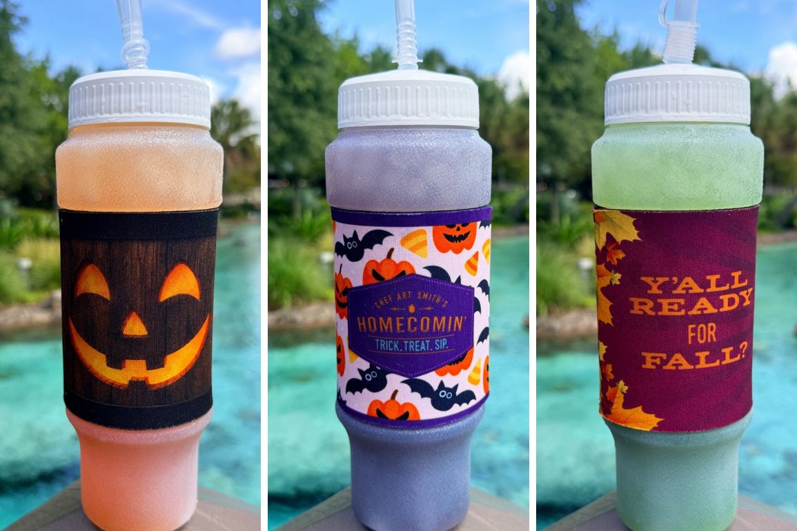 Halloween Design Squeeze Bottle Tumblers Arrive at Chef Art Smith's Homecomin' in Disney Springs