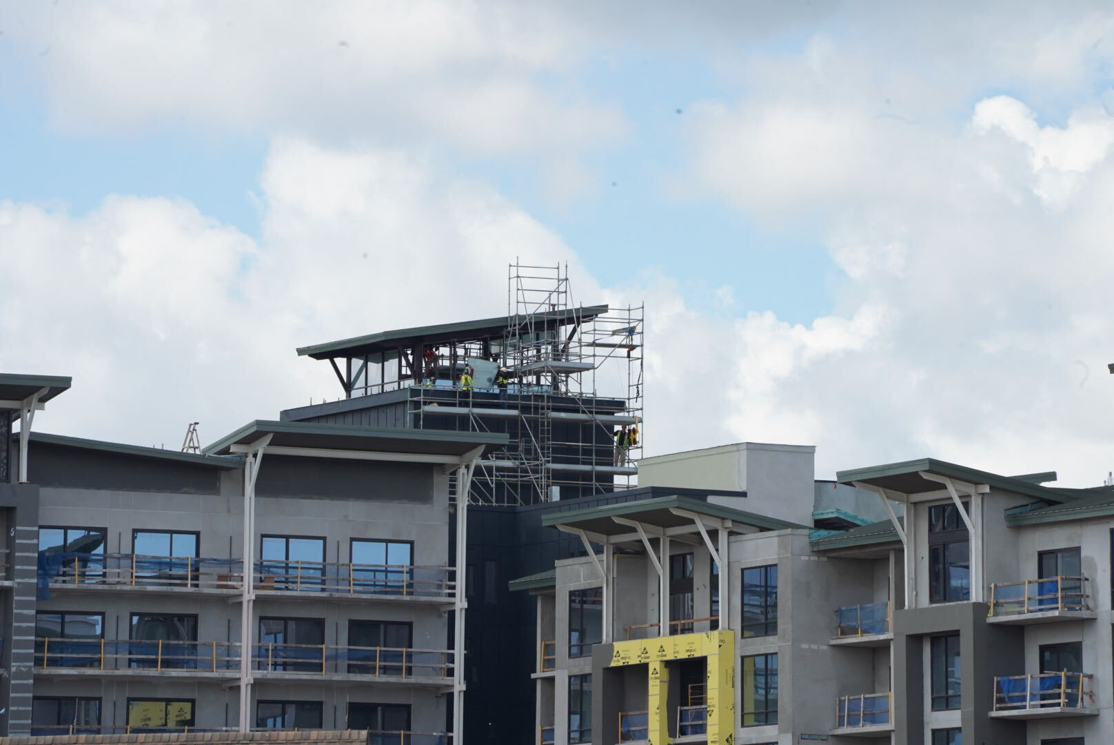 Disney’s Lakeshore Lodge continues to take shape along Bay Lake between Disney’s Wilderness Lodge and Disney’s Fort Wilderness Resort & Campground.