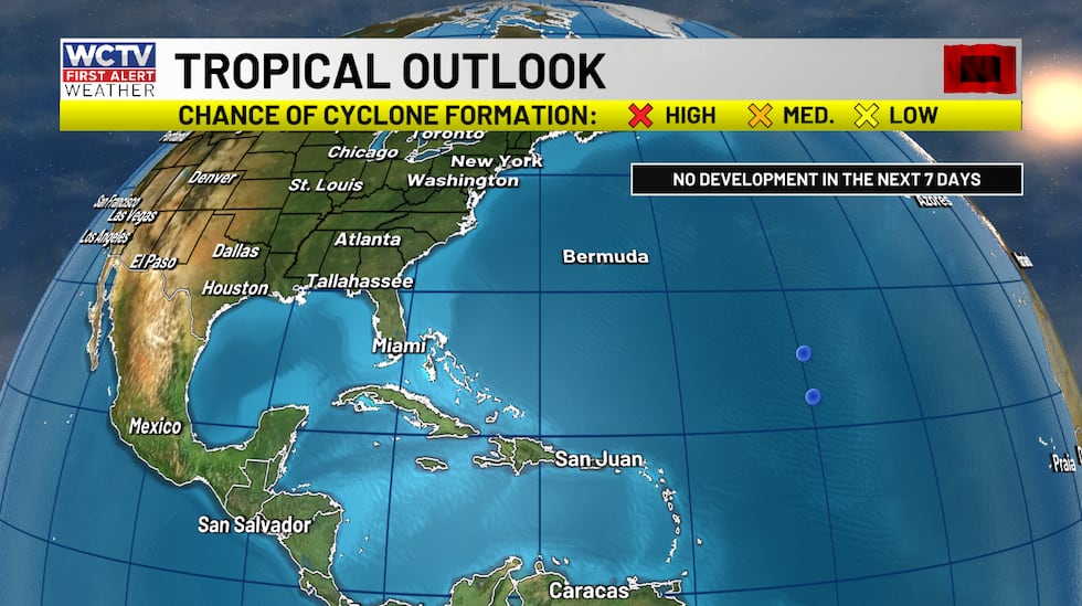 No development is expected in the next 7 days.