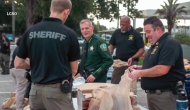 Leon County Sheriff’s Office holds food distribution