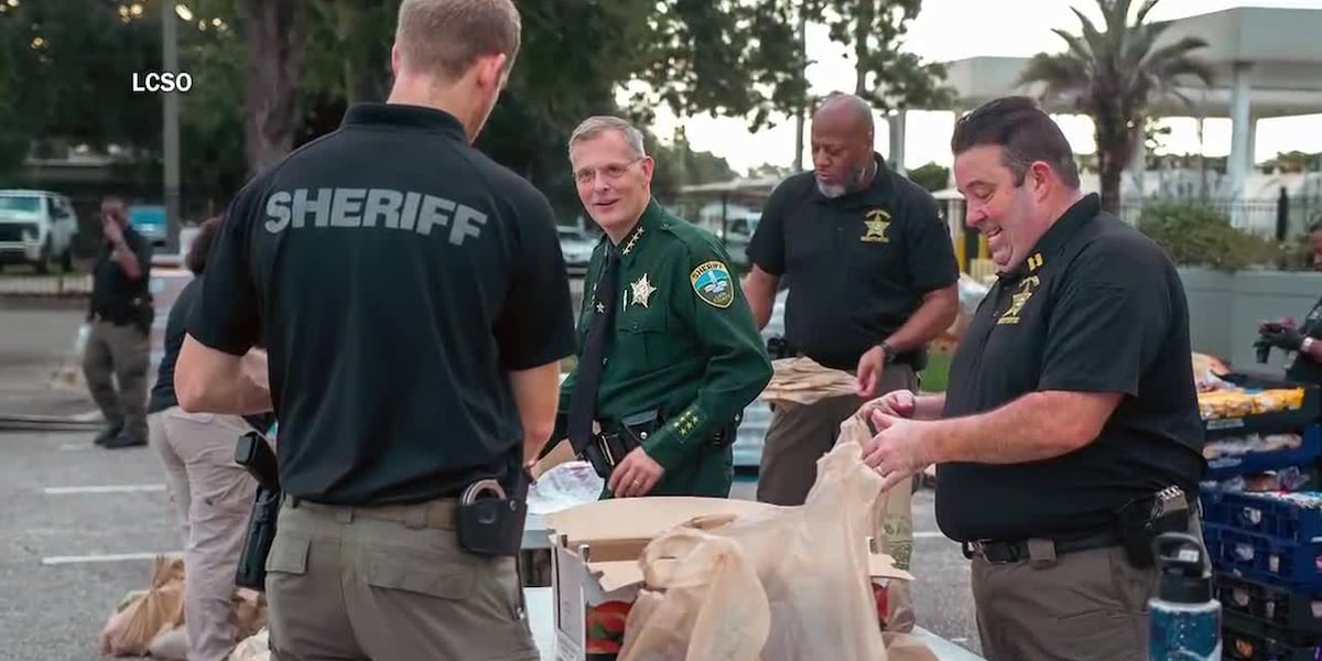 Leon County Sheriff’s Office holds food distribution