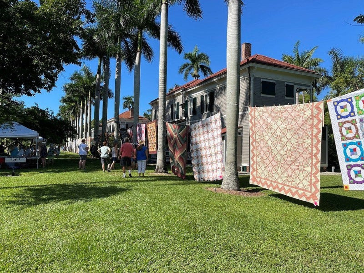 The annual "Airing of the Quilts" at The Edison & Ford Winter Estates.