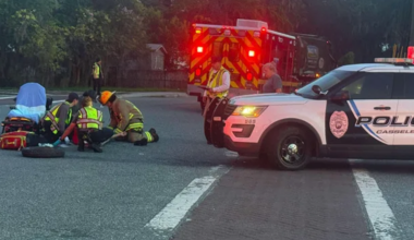 Man hospitalized after being hit by Casselberry police car