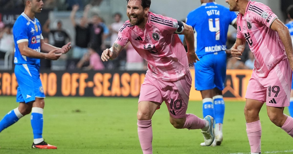 Lionel Messi scores his 100th Inter Miami goal in 2-0 Campeones Cup win over Cruz Azul