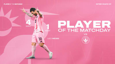 Leo Messi Named MLS Player of the Matchday presented by Michelob Ulta for Matchday 23