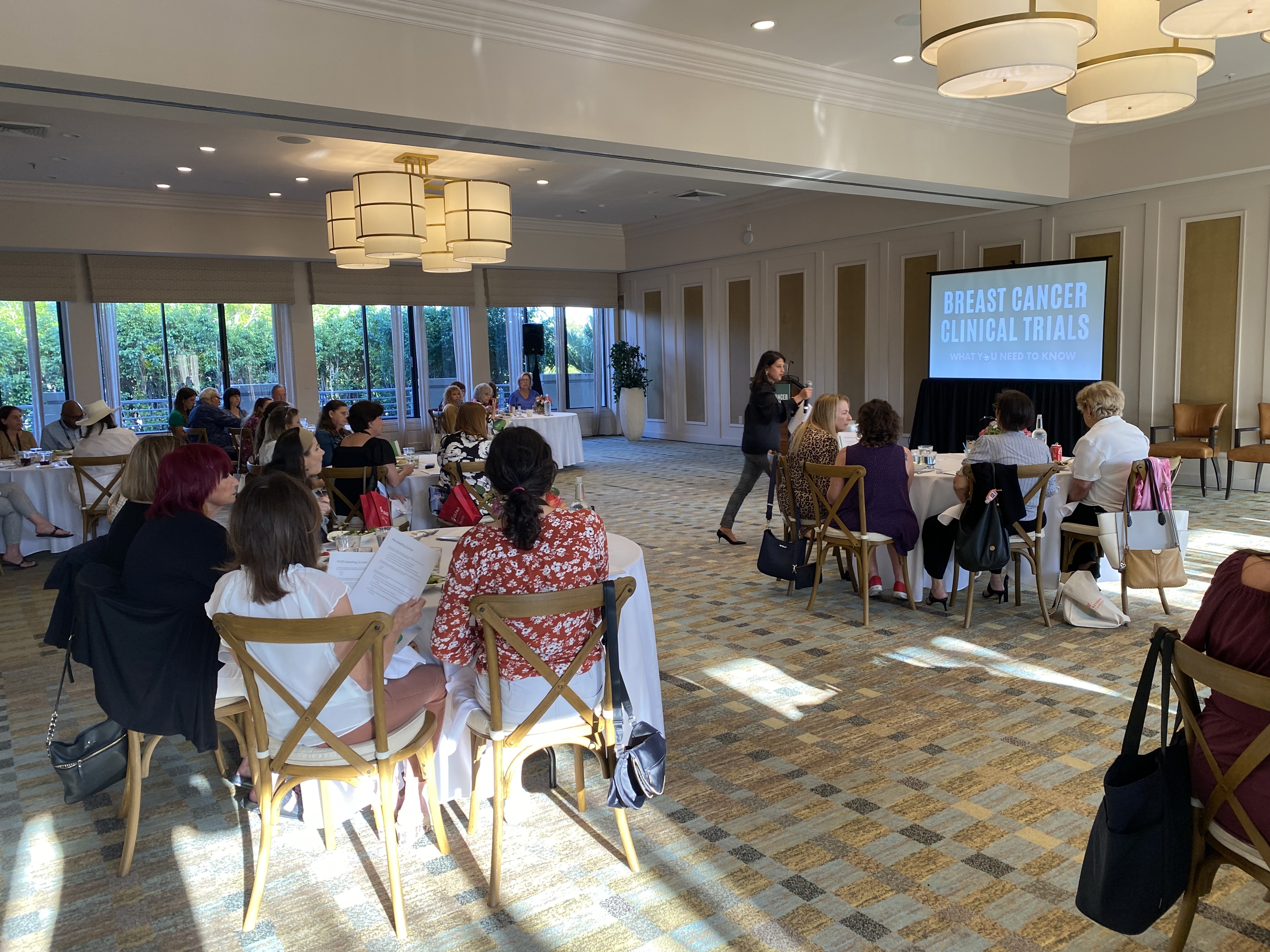 Clinical trial outreach session in Palm Beach