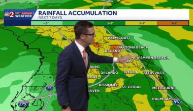 Wet pattern expected through Labor Day weekend in Central Florida