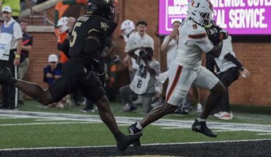 Darian Mensah's record accuracy carries No. 5 Miami past Wake Forest