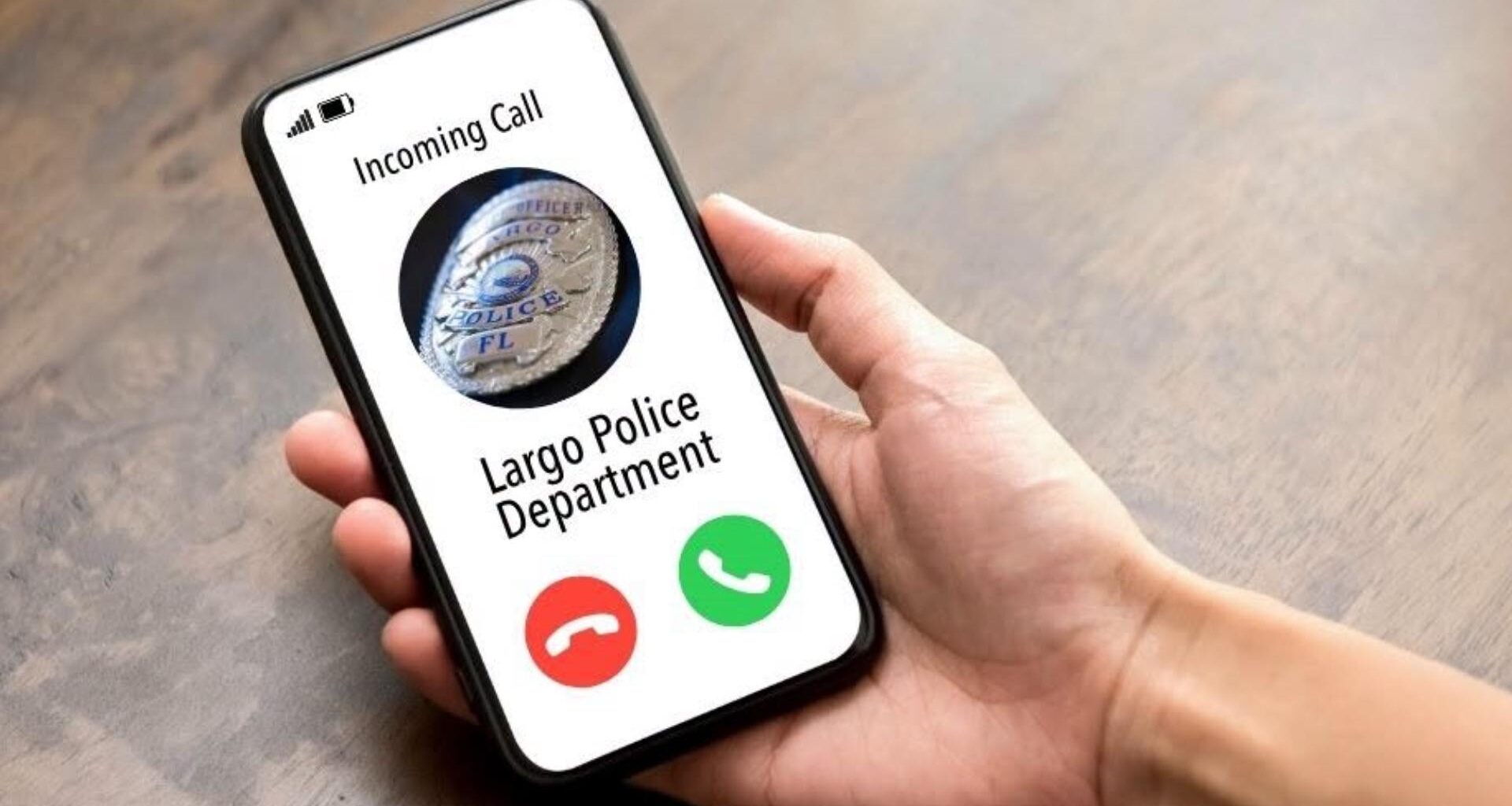 Got a call from someone saying he's the Largo police chief, asking for money? It's a scam, officials warn
