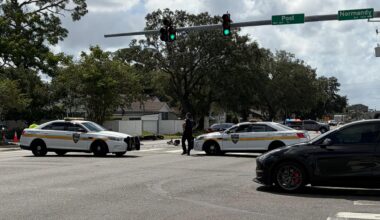 Adult hospitalized with life-threatening injuries after motorcycle crash on Jacksonville's Westside