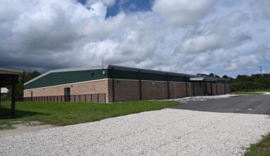 The new Fairgrounds Expo hall. (© FlaglerLive)