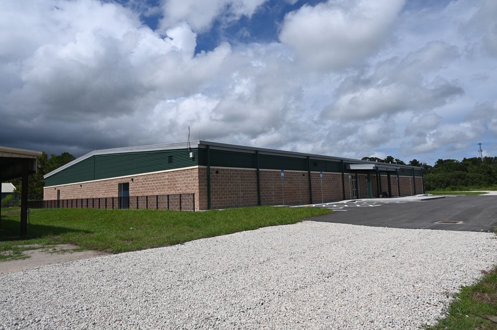 The new Fairgrounds Expo hall. (© FlaglerLive)