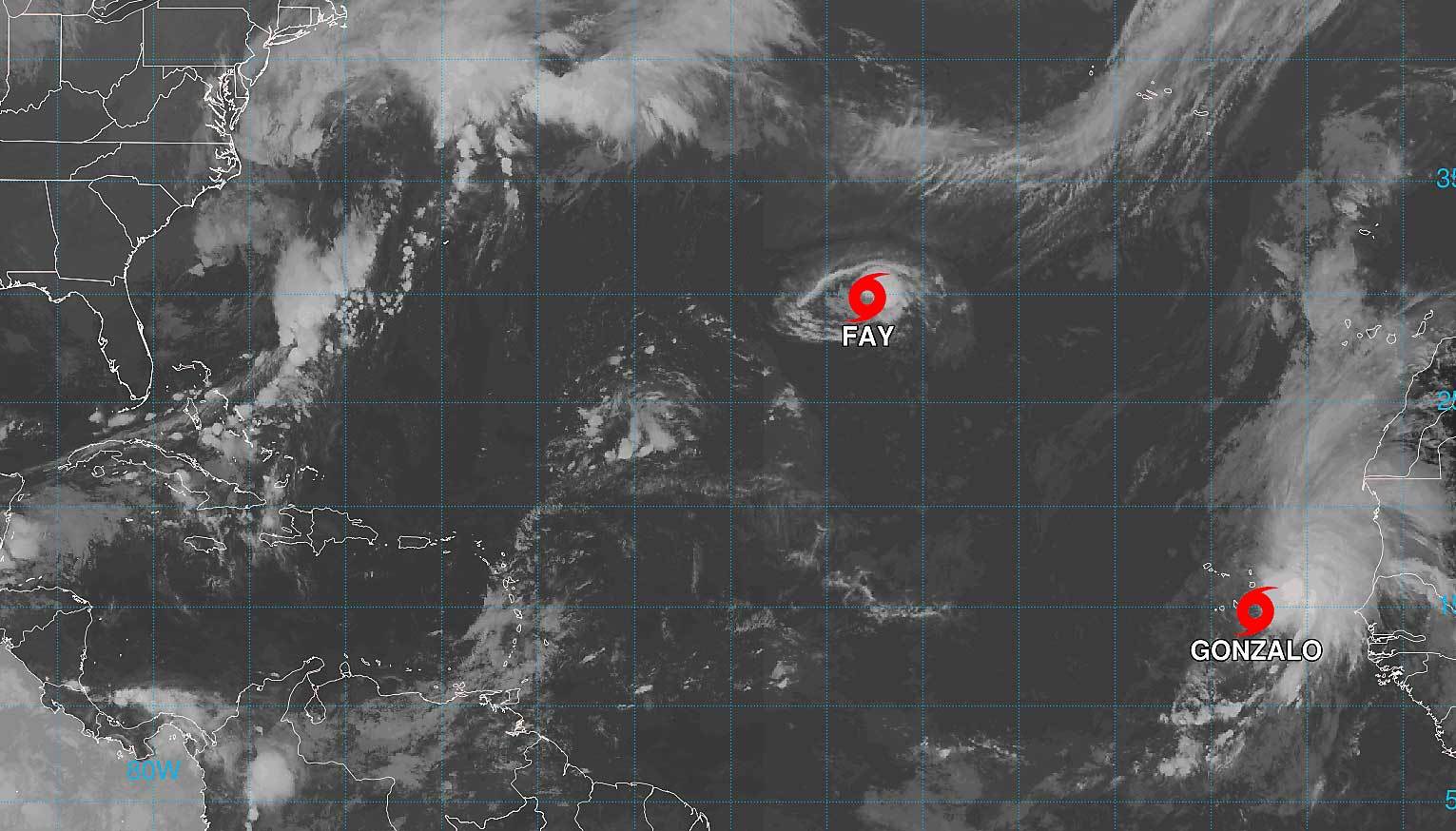 Tropical Storm Gonzalo forms joining TS Fay in Atlantic, NHC says – Orlando Sentinel