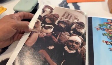 Orlando Fire Department Lt. Felix Marquez (top left with uncovered face) was a New York firefighter on Sept. 11, 2001, and was featured in a Marvel Comic magazine shortly after the attacks. (Spectrum News)