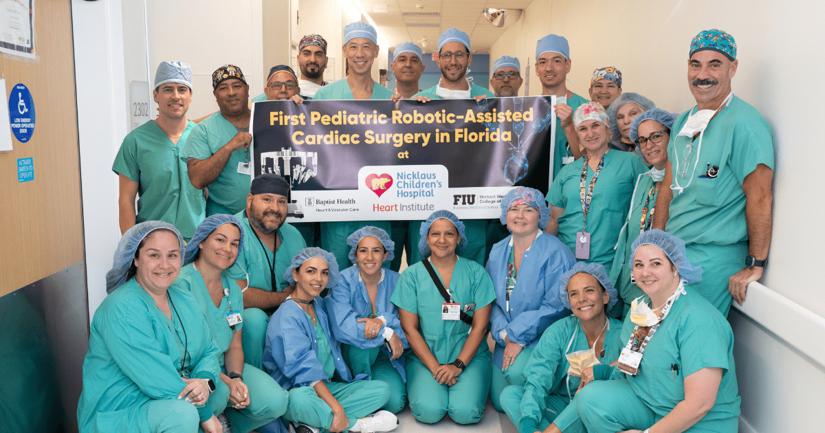 Florida's first pediatric robotic heart surgery showcases the power of academic medicine | FIU News