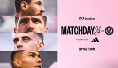 Special Features Announced for Saturday’s Inter Miami CF vs. Atlanta United Match Presented by adidas