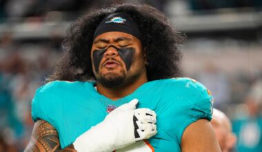 Miami Dolphins offensive line review: Kadyn Proctor, Jonah Savaiinaea Week 2 analysis