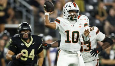 Miami's Darian Mensah shatters ACC record for consecutive completions as Hurricanes outlast Wake Forest