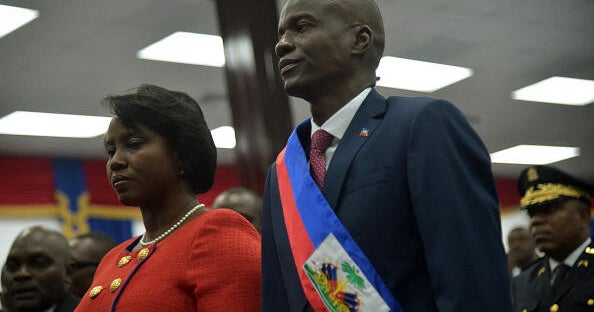 Former Haitian first lady weeps on stand in Miami, recounts moment her husband said they were going to die