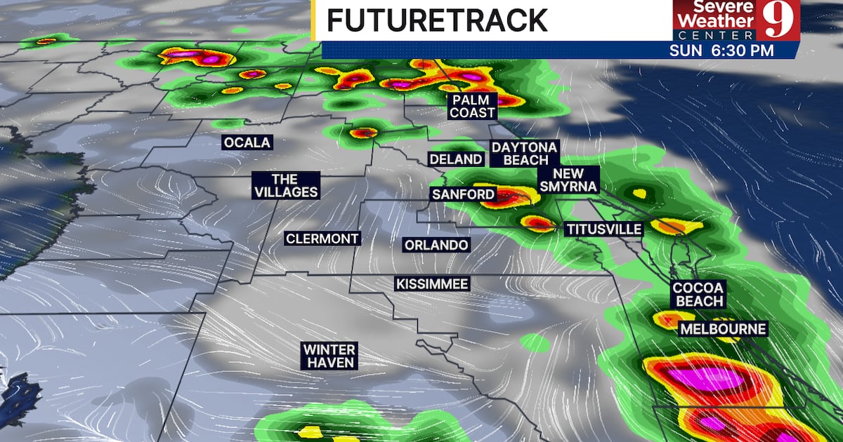 Central Florida storms return Sunday with heavy rain