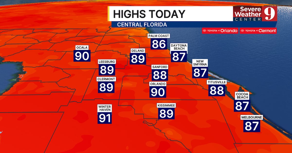Central Florida Forecast: Heat, storms continue through weekend