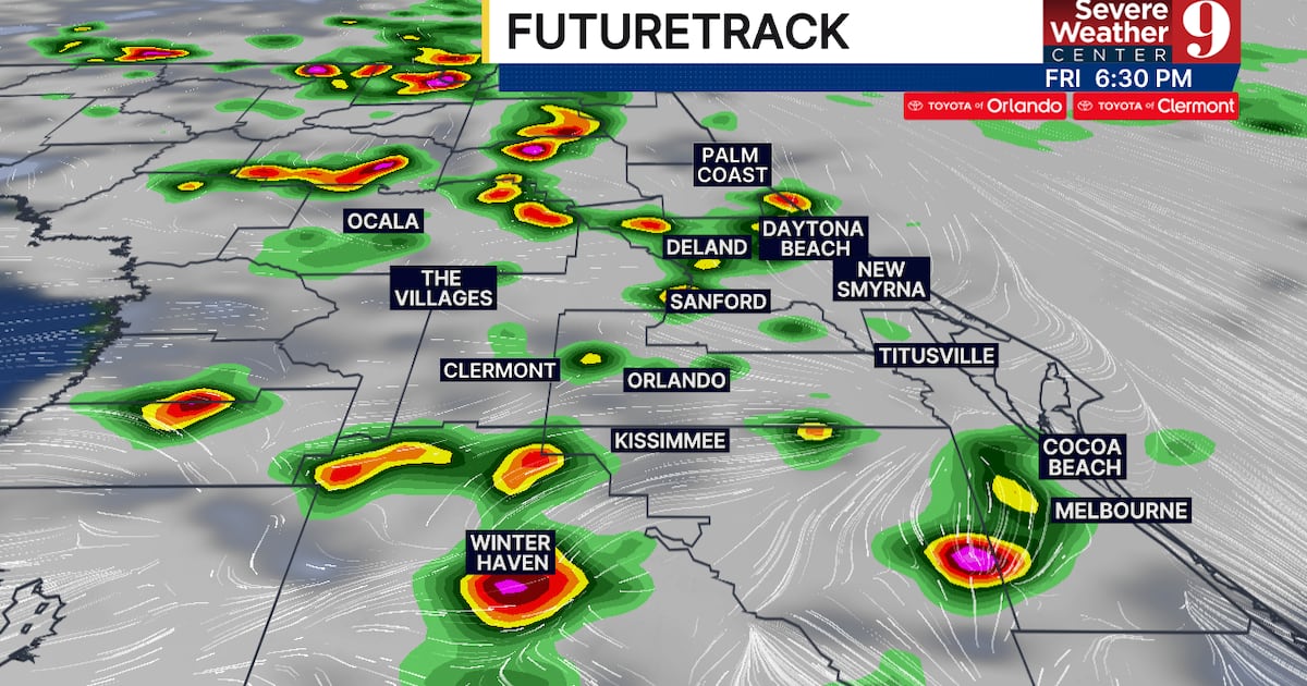 Central Florida Weather: Storms, heavy rain Friday