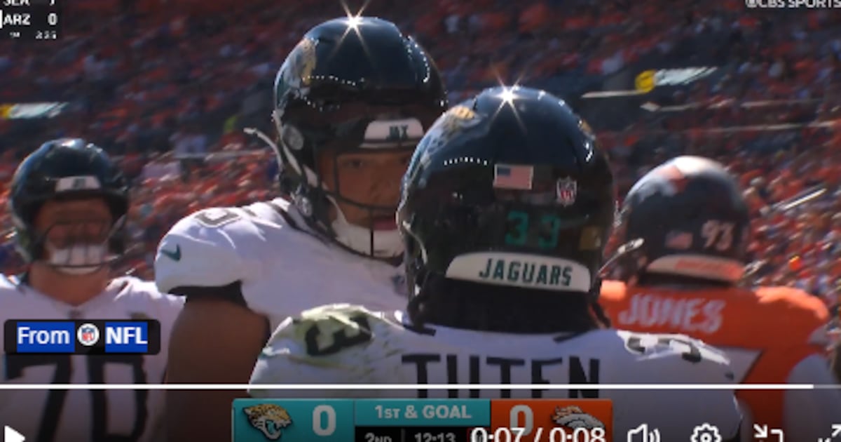Jaguars get Tuten TD run and Little FG; Broncos settle for FG, and first half ends, JAX 10 DEN 3 – Action News Jax