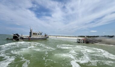 Two escape boat fire near Talbot Island without injury on Saturday