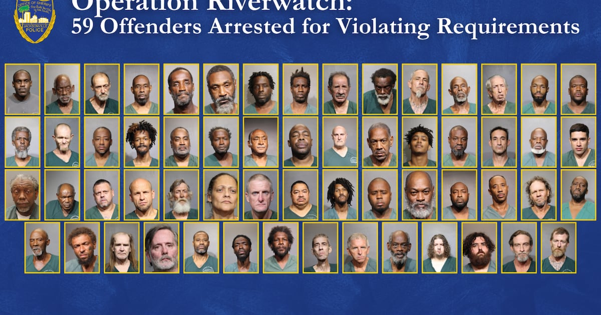 JSO arrested 59 sex offenders during Operation Riverwatch