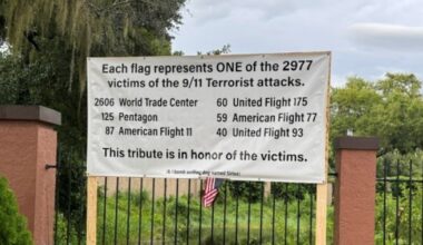 Altamonte Springs memorial uses 2,977 flags for 9/11