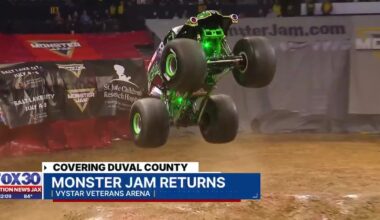 Monster Jam returns to Jacksonville at Vystar Stadium