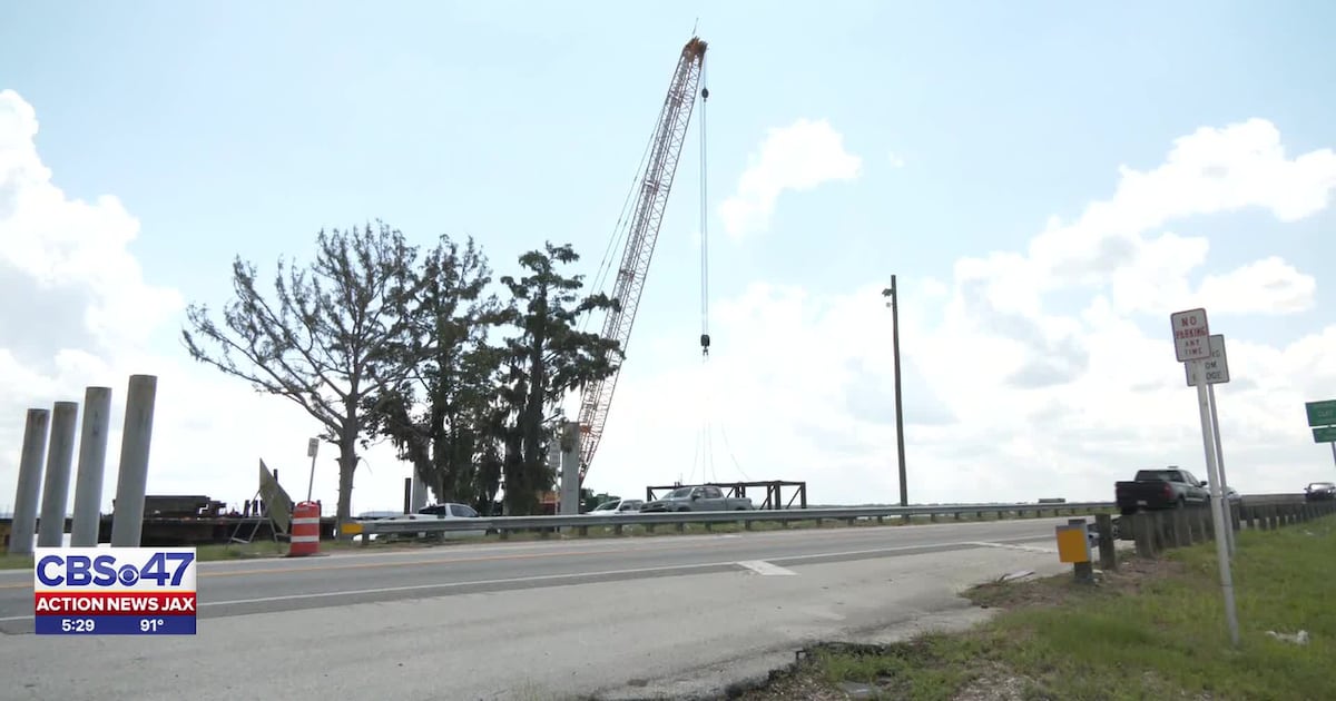 Bridge beams arriving for Shands Bridge expect delays at State Road 16 & 13 intersection this week – Action News Jax