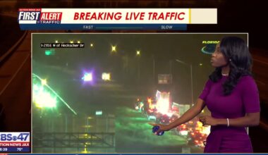 Two crashes causing major delays on I-295 near Dames Point Bridge