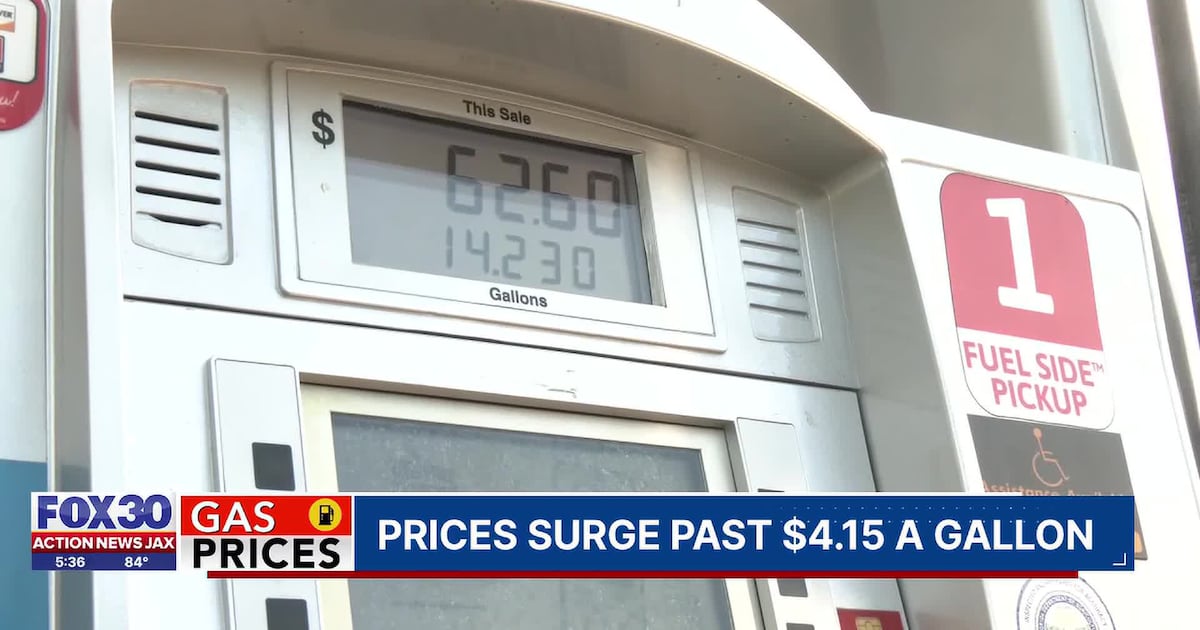 Florida gas prices climb as drivers feel the pinch at the pump – Action News Jax